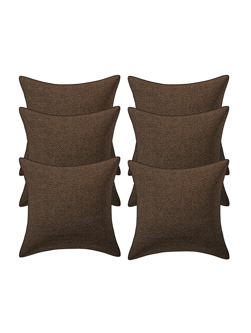 jacquard assorted cushion cover (pack of 6) - 17459600 - Zoom Image - 1