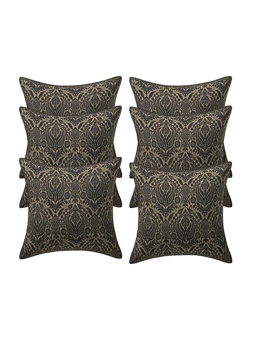 jacquard assorted cushion cover (pack of 6) - 17459602 - Standard Image - 1