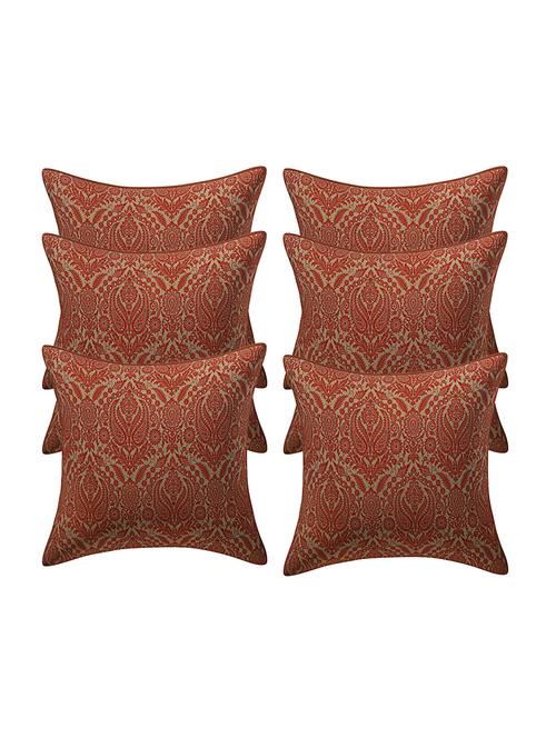 jacquard assorted cushion cover (pack of 6) - 17459605 - Standard Image - 1
