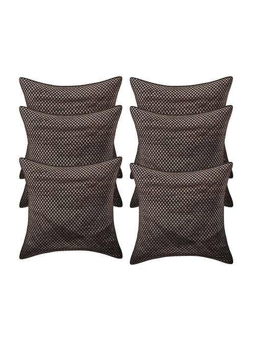 rayon assorted cushion cover (pack of 6) - 17459606 - Standard Image - 1