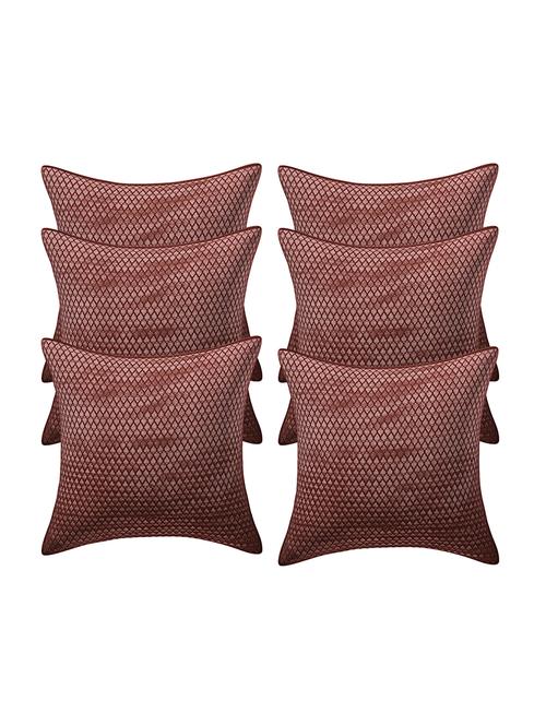 rayon assorted cushion cover (pack of 6) - 17459607 - Standard Image - 1