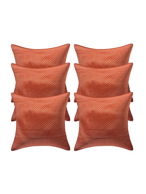rayon assorted cushion cover (pack of 6) - 17459608 - Standard Image - 1