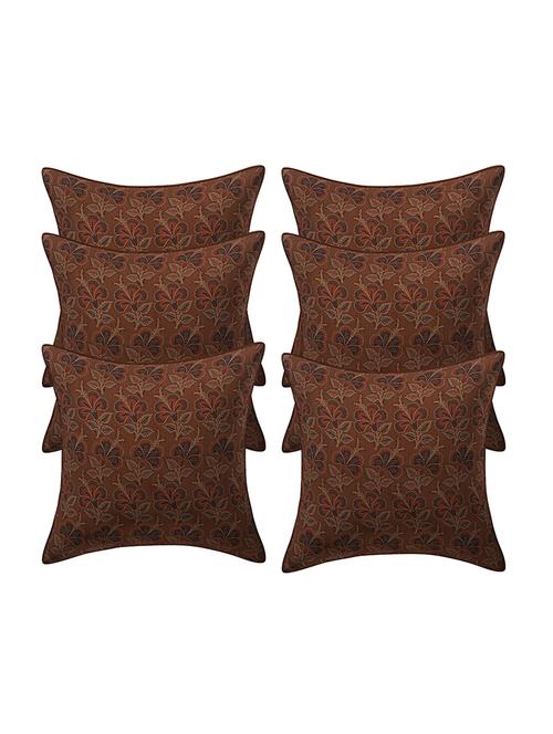 rayon assorted cushion cover (pack of 6) - 17459609 - Standard Image - 1