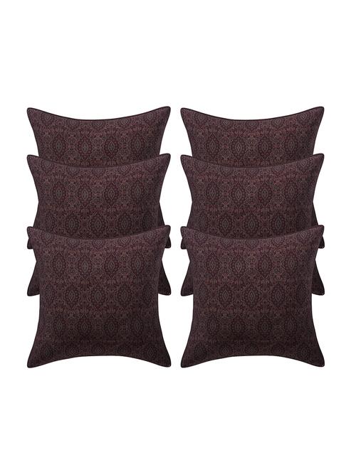 rayon assorted cushion cover (pack of 6) - 17459611 - Standard Image - 1