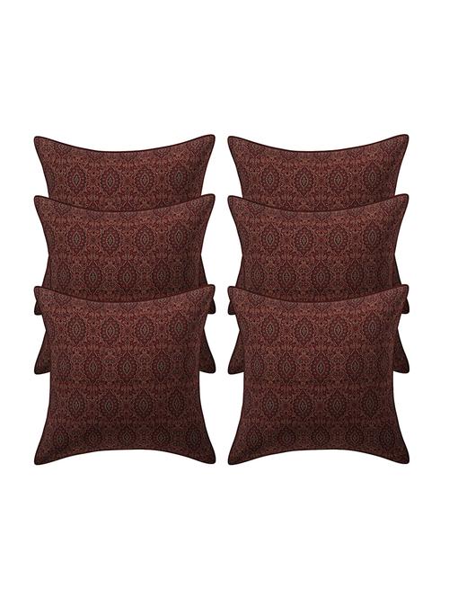 rayon assorted cushion cover (pack of 6) - 17459612 - Standard Image - 1