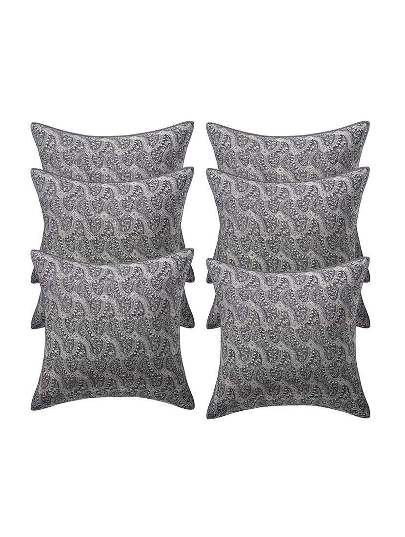 rayon assorted cushion cover (pack of 6) - 17459619 - Zoom Image - 1