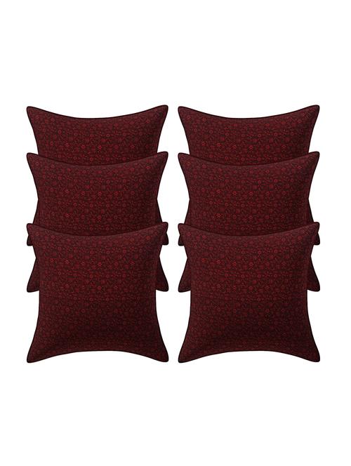 rayon assorted cushion cover (pack of 6) - 17459620 - Standard Image - 1