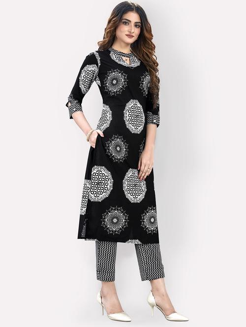 printed kurta pant set - 17459696 - Very Small Image - 1