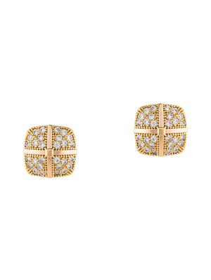gold metal studs earring - 17459779 - Standard Image - 2
