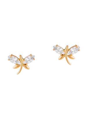 gold metal studs earring - 17459782 - Standard Image - 2