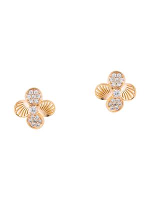gold metal studs earring - 17459783 - Standard Image - 2