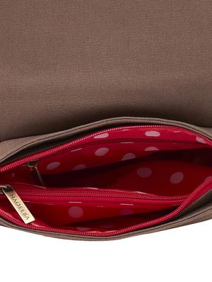brown canvas regular sling bag - 17459814 - Standard Image - 3