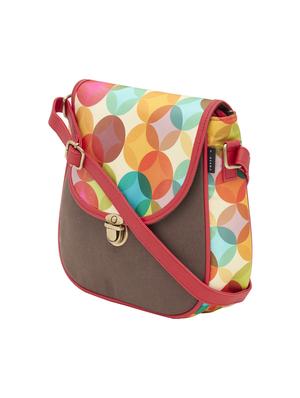 brown canvas regular sling bag - 17459814 - Standard Image - 5