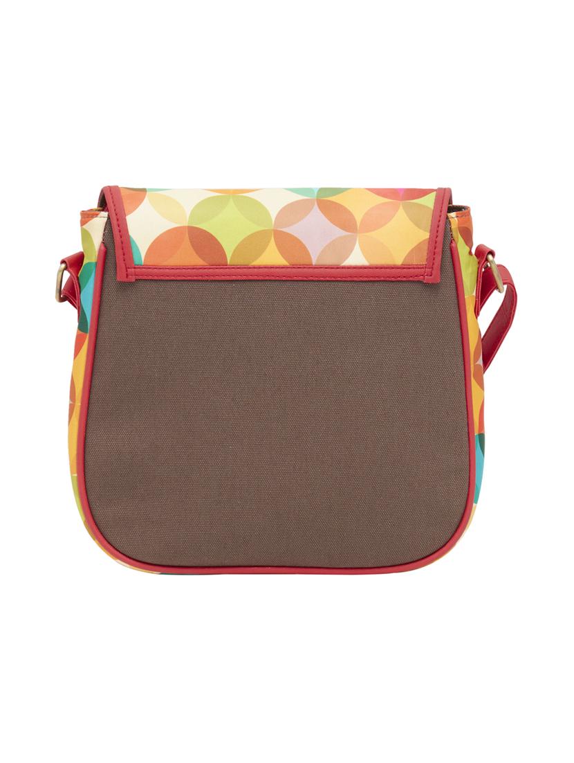 brown canvas regular sling bag - 17459814 - Zoom Image - 2