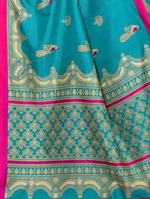 conversational printed saree with blouse - 17459862 - Standard Image - 4