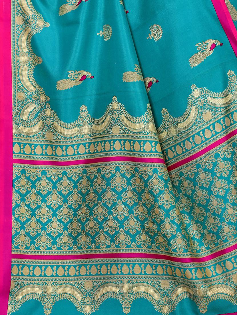 conversational printed saree with blouse - 17459862 - Zoom Image - 4