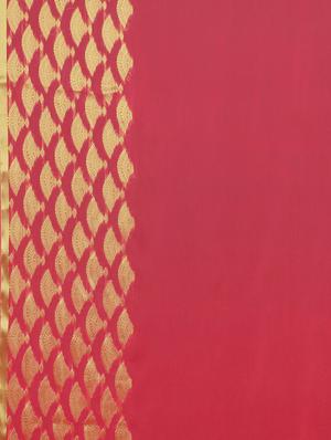 solid woven saree with blouse - 17459968 - Standard Image - 4