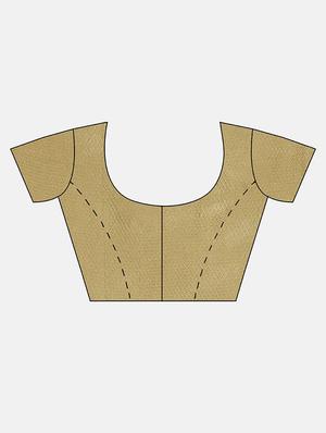 solid woven saree with blouse - 17459982 - Standard Image - 3