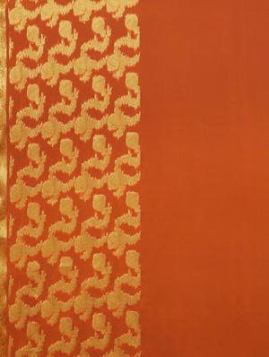 solid woven saree with blouse - 17459982 - Standard Image - 4