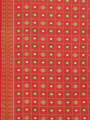 self design printed saree with blouse - 17459983 - Standard Image - 5