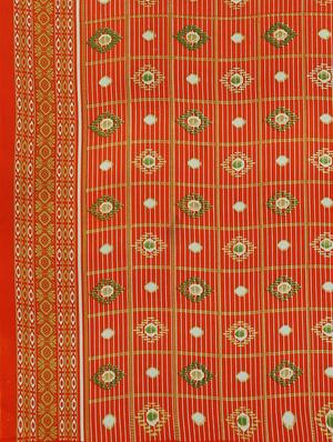 self design printed saree with blouse - 17459984 - Standard Image - 5