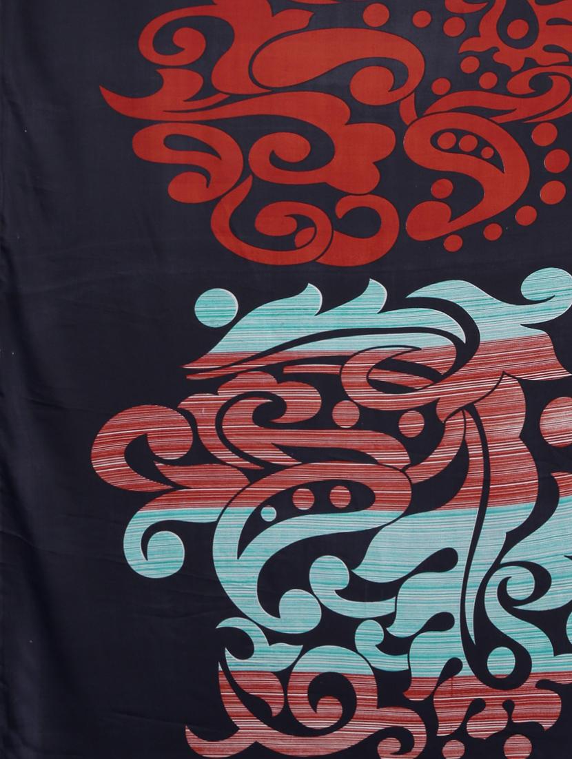 abstract printed saree with blouse - 17459985 - Zoom Image - 5