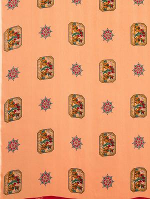 conversational printed saree with blouse - 17459987 - Standard Image - 4