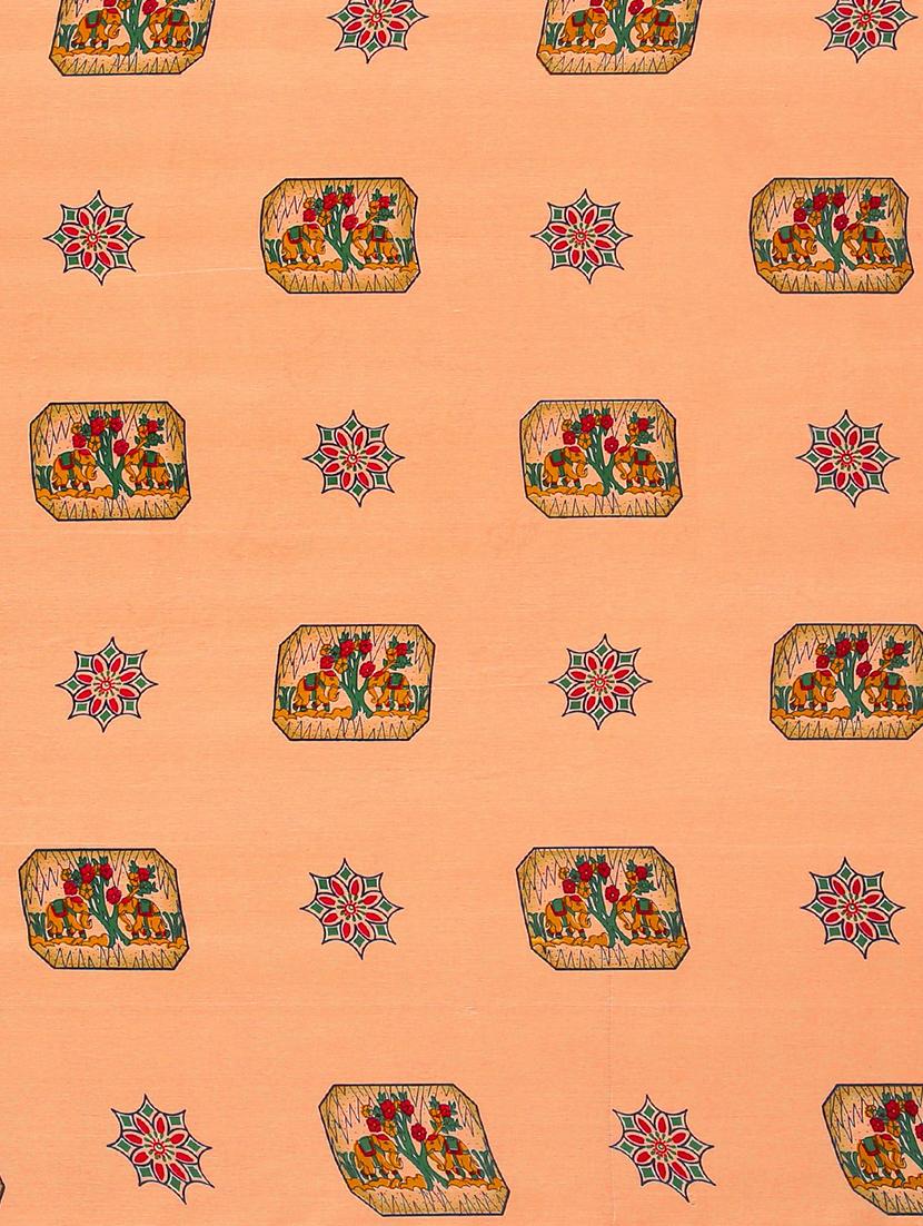conversational printed saree with blouse - 17459987 - Zoom Image - 5
