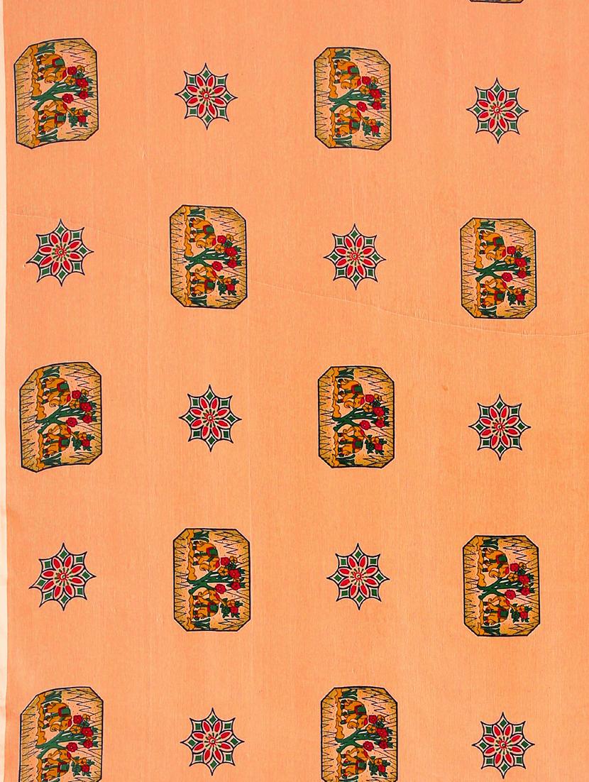 conversational printed saree with blouse - 17459987 - Zoom Image - 6