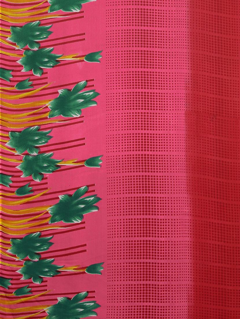 floral printed saree with blouse - 17459988 - Zoom Image - 5