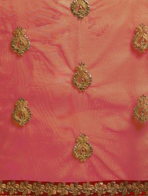 maroon embroidered saree with blouse - 17459990 - Standard Image - 4