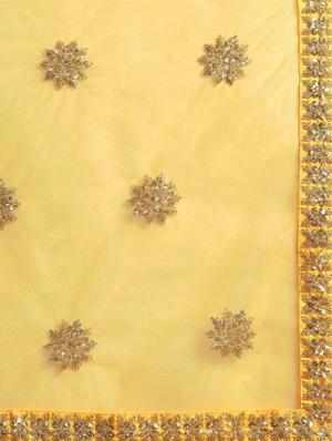 embroidered bordered saree with blouse - 17459991 - Standard Image - 5