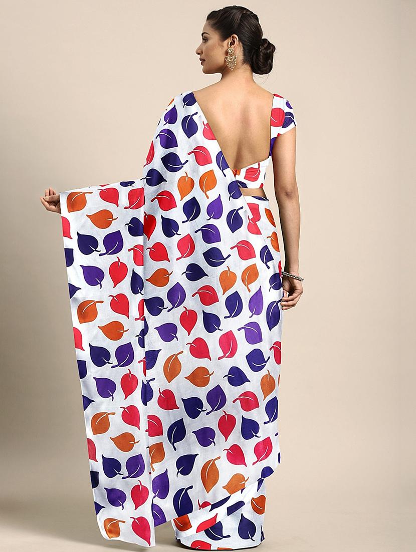 conversational printed saree with blouse - 17460001 - Zoom Image - 2