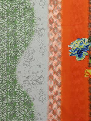 floral printed saree with blouse - 17460008 - Standard Image - 4