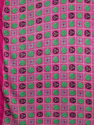 floral printed saree with blouse - 17460012 - Standard Image - 6