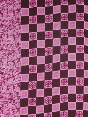 checkered printed saree with blouse - 17460022 - Standard Image - 6