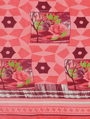 floral printed saree with blouse - 17460031 - Standard Image - 4