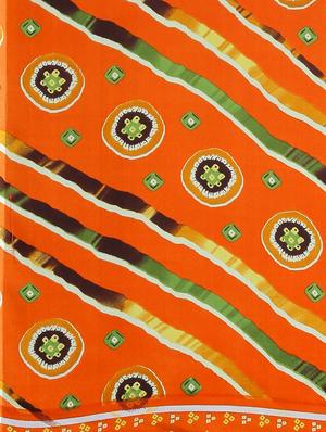 bandhani printed saree with blouse - 17460036 - Standard Image - 4