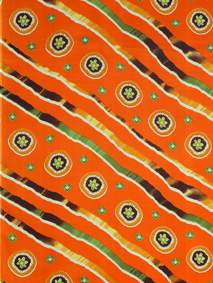 bandhani printed saree with blouse - 17460036 - Zoom Image - 5
