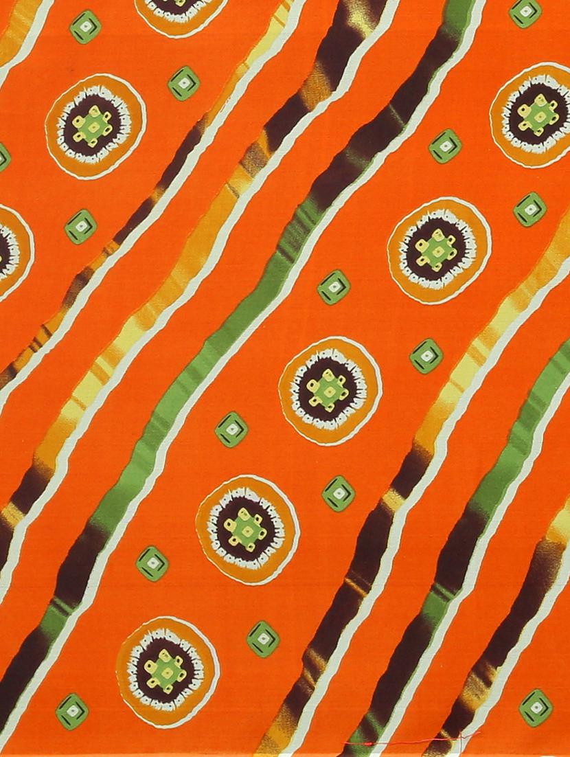 bandhani printed saree with blouse - 17460036 - Zoom Image - 6