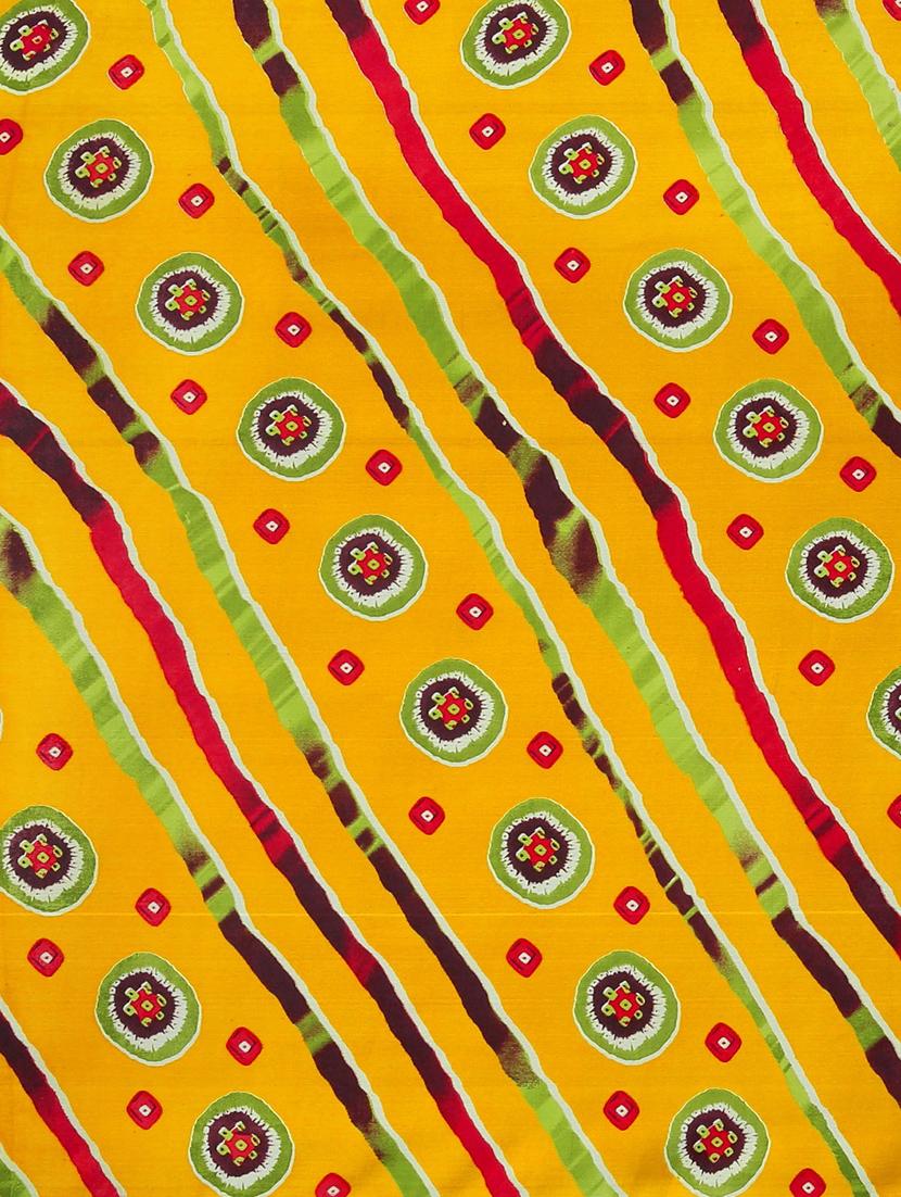 bandhani printed saree with blouse - 17460037 - Zoom Image - 4