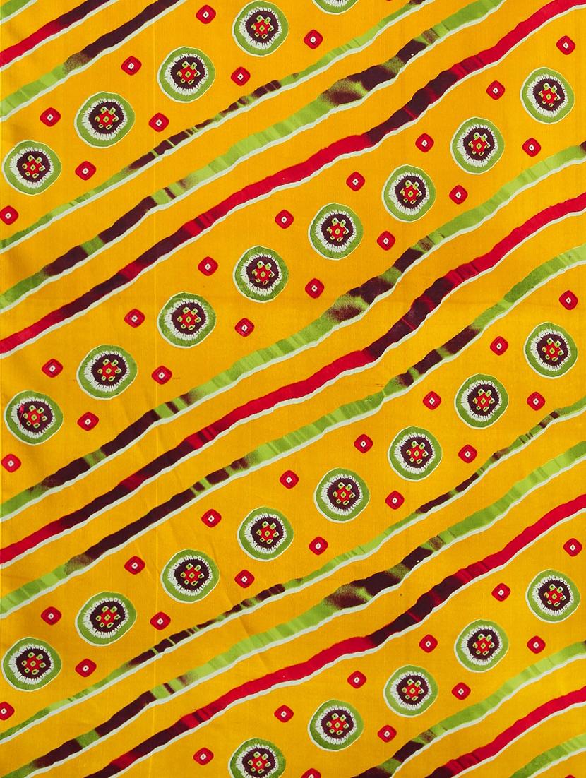 bandhani printed saree with blouse - 17460037 - Zoom Image - 6