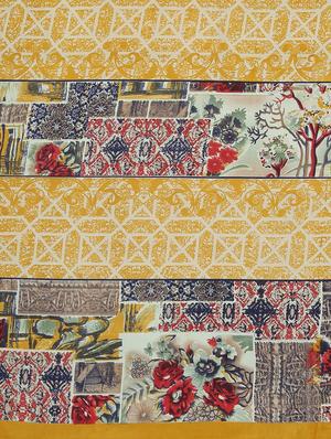 floral printed saree with blouse - 17460041 - Standard Image - 5