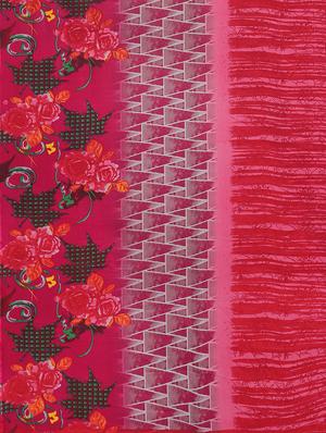 floral printed saree with blouse - 17460043 - Standard Image - 4