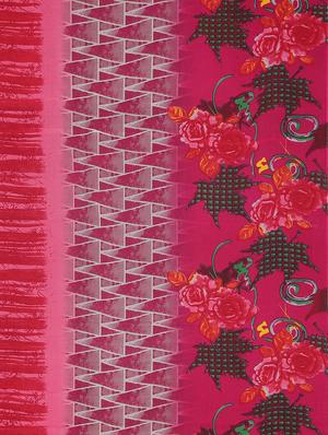 floral printed saree with blouse - 17460043 - Standard Image - 6