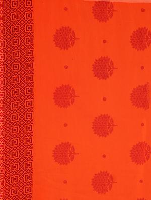 floral printed saree with blouse - 17460098 - Standard Image - 4