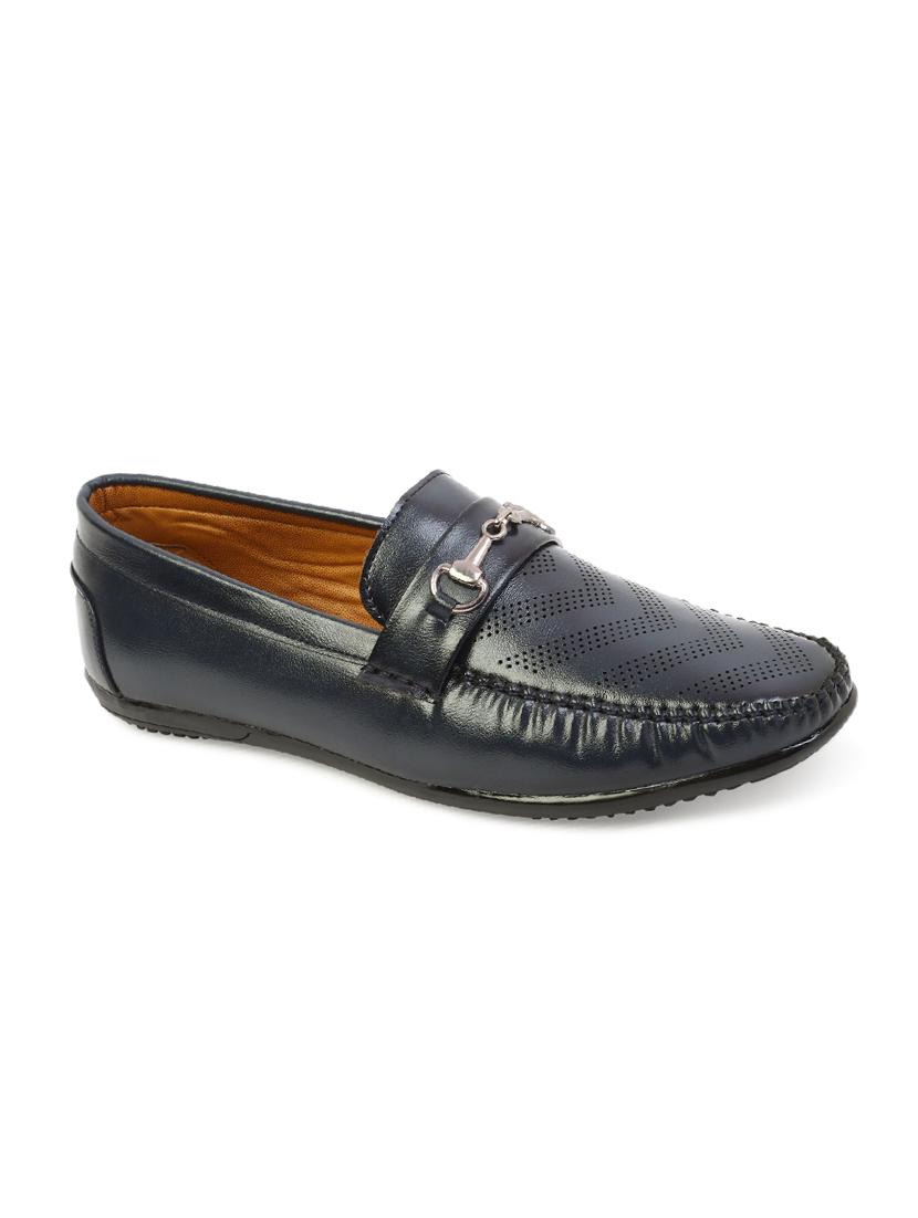 blue patent leather slip on loafers - 17461199 - Zoom Image - 1