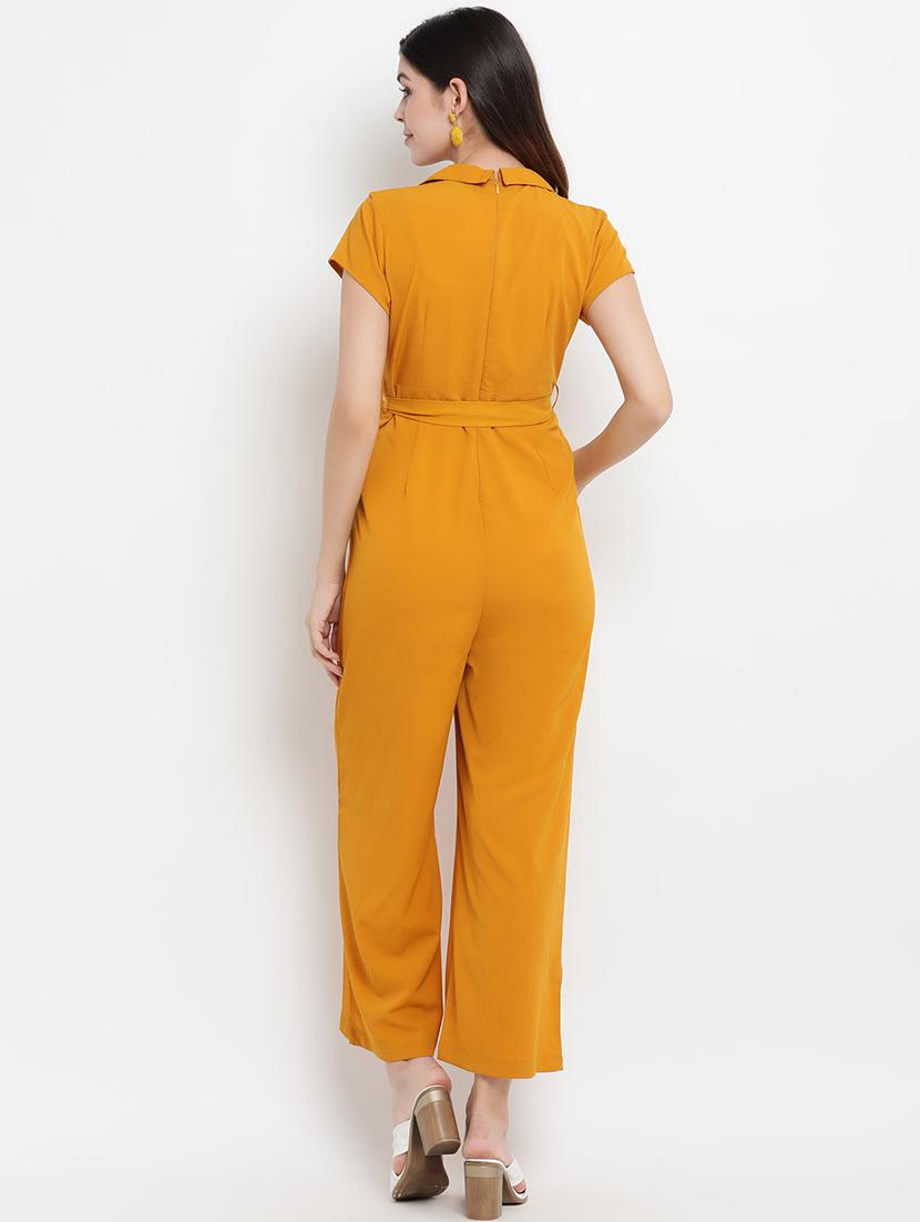 tie front full leg jumpsuit - 17461208 - Zoom Image - 3