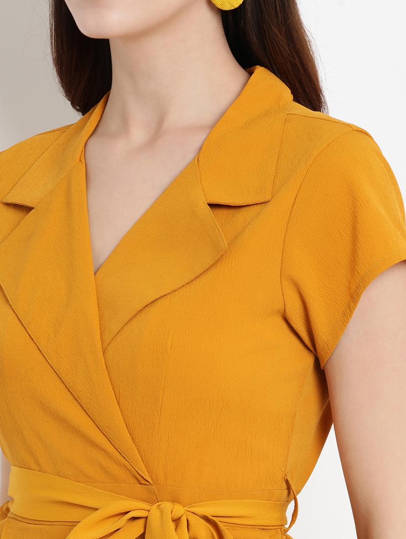 tie front full leg jumpsuit - 17461208 - Zoom Image - 4