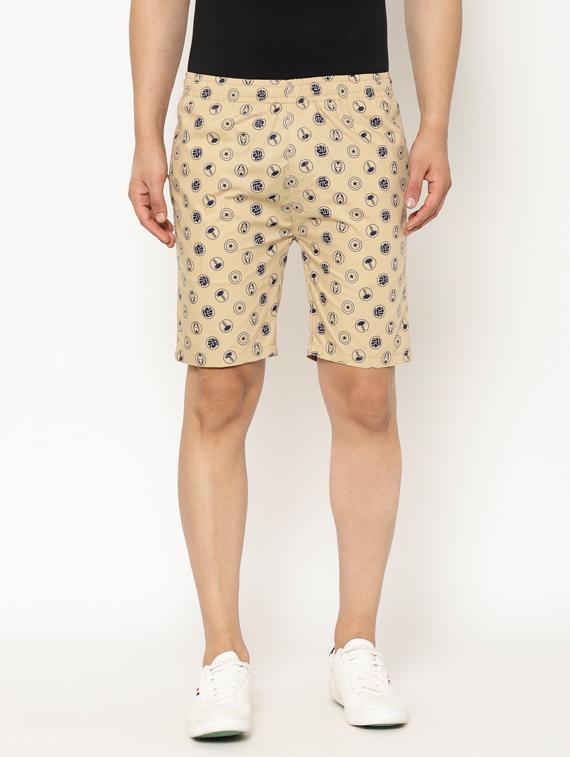 beige printed shorts - 17461236 - Zoom Image - 1